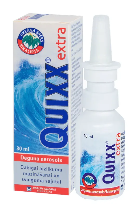 Produktas QUIXX  kvėpavimui palengvinti purškalas, 30 ml Paveikslėlis