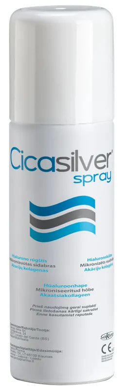 Produktas CICASILVER su mikronizuotu sidabru purškiklis, 125 ml Paveikslėlis