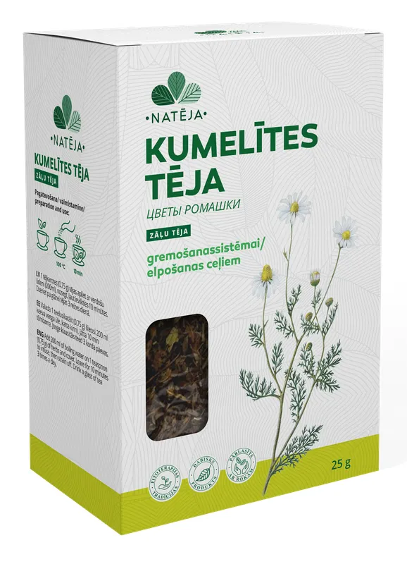 Produktas NATĒJA ramunėlių  biri arbata, 25 g Paveikslėlis