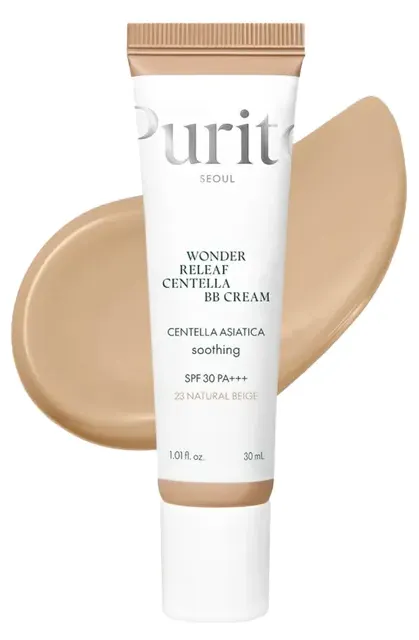 Produktas PURITO Wonder Releaf Centella BB Cream #23 Natural Beige, odą tobulinantis veido kremas, 30 ml Paveikslėlis