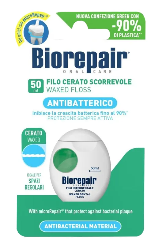 Produktas BIOREPAIR Waxed 50m dantų siūlas, 1 vnt. Paveikslėlis