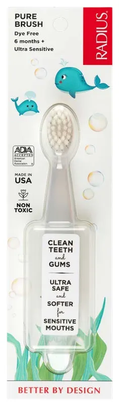 Produktas RADIUS Pure Baby Ultra Soft (6–18 mėn.) dantų šepetėlis, 1 vnt. Paveikslėlis