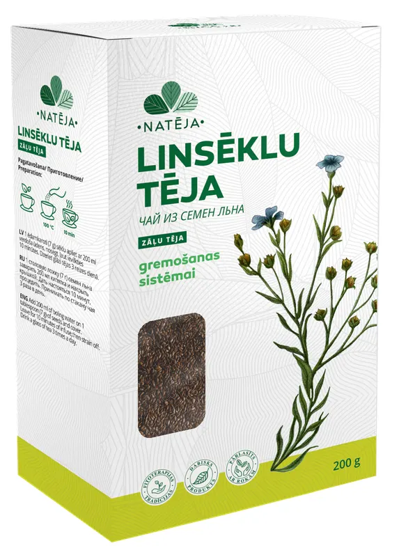 Produktas NATĒJA linų sėklų biri arbata, 200 g Paveikslėlis