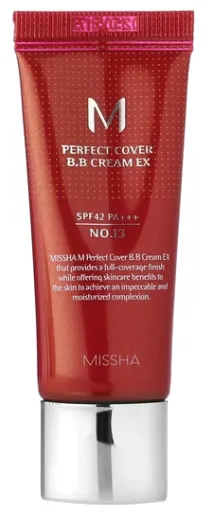 Produktas MISSHA Perfect Cover BB SPF42 NO.13 Bright Beige veido kremas, 20 ml Paveikslėlis