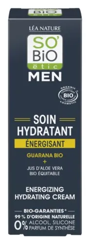 Produktas SO BIO ETIC Men energizuojantis drėkinamasis veido kremas, 50 ml Paveikslėlis