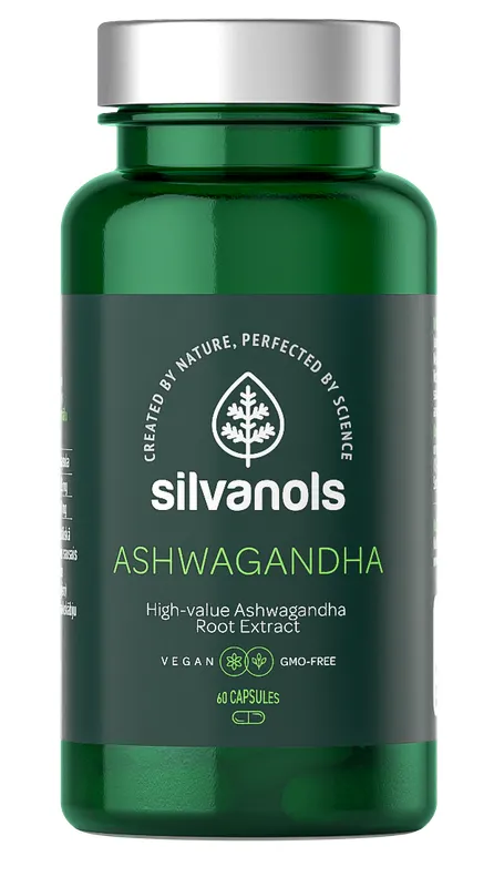 Produktas SILVANOLS Ashwagandha kapsulės, 60 vnt. Paveikslėlis