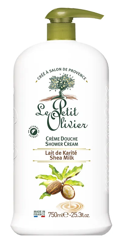 Produktas LE PETIT OLIVIER Shea Milk dušo kremas, 750 ml Paveikslėlis