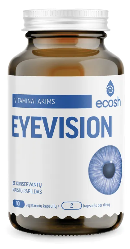 Produktas ECOSH Eyevision kapsulės, 90 vnt. Paveikslėlis