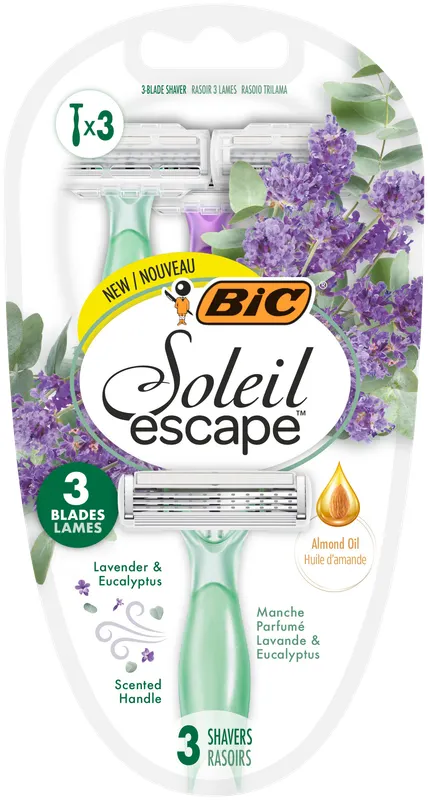 Produktas BIC Soleil Escape Lavanda vienkartiniai skustuvai, 3 vnt. Paveikslėlis