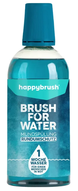 Produktas HAPPYBRUSH Brush For Water burnos skalavimo skystis, 500 ml Paveikslėlis