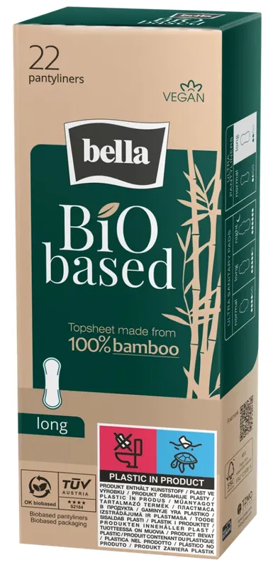 Produktas BELLA Bio Based Long įklotai, 22 vnt. Paveikslėlis