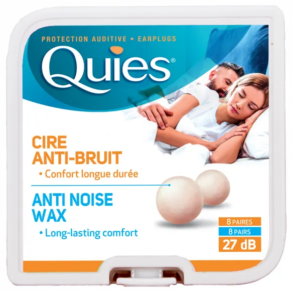 Produktas QUIES wax and cotton ausų kamštukai, 16 vnt. Paveikslėlis