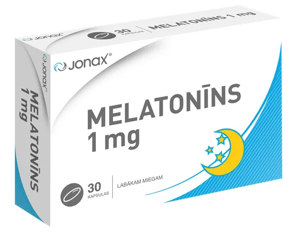 Produktas JONAX Melatoninas kapsulės, 30 vnt. Paveikslėlis