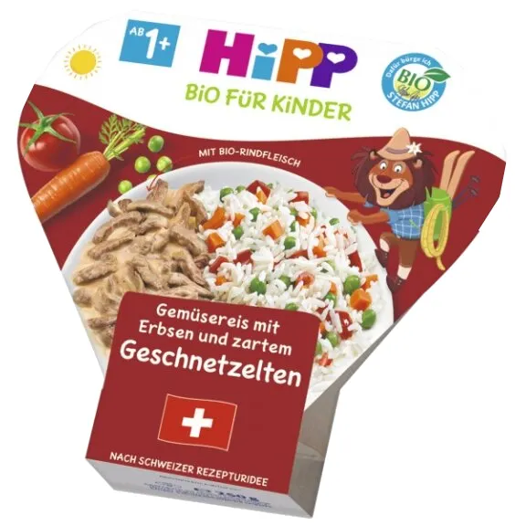 Produktas HIPP Rice With Vegetables (1 year+) tyrelė, 250 g Paveikslėlis