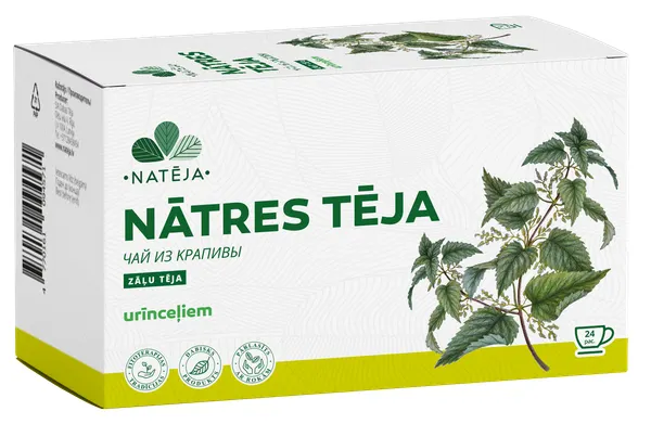 Produktas NATĒJA natūrali dilgėlių arbatos maišeliai, 24 vnt. Paveikslėlis