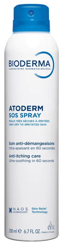 Produktas BIODERMA Atoderm SOS purškiklis, 200 ml Paveikslėlis