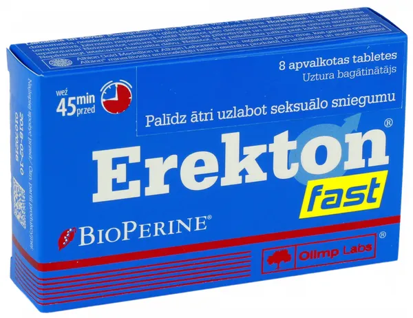 Produktas OLIMP LABS Erekton Fast tabletės, 8 vnt. Paveikslėlis
