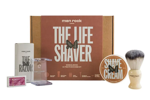 Produktas MEN ROCK Sandalwood, Ultimate Shaving rinkinys, 1 vnt. Paveikslėlis