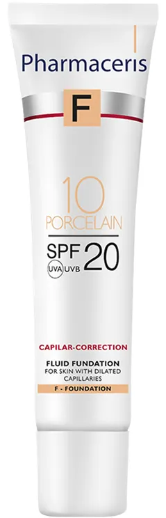 Produktas PHARMACERIS F Capilar-Correction 10 Porcelain SPF 20 fluidas, 30 ml Paveikslėlis