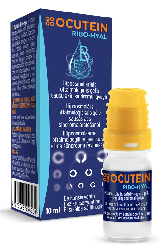 Produktas OCUTEIN   Ribo-Hyal paakių gelis, 10 ml Paveikslėlis