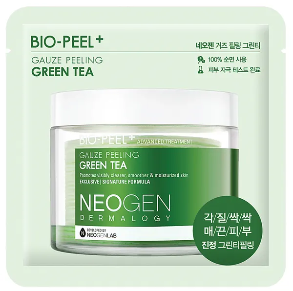 Produktas NEOGEN Dermalogy Bio-Peel - Green Tea negyvųjų odos ląstelių šveitiklis, 1 vnt. Paveikslėlis