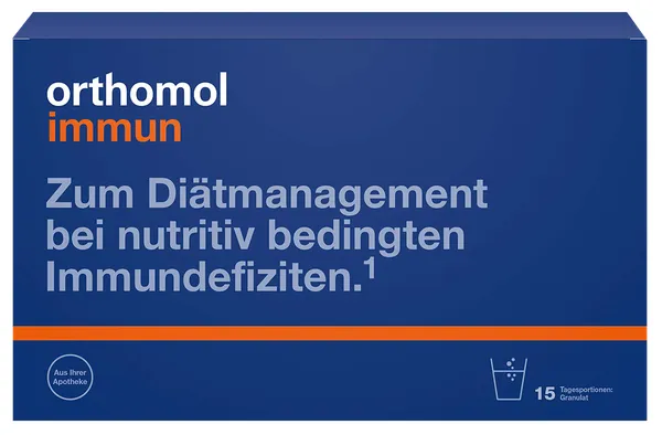 Produktas ORTHOMOL Immun paketėliai, 15 vnt. Paveikslėlis