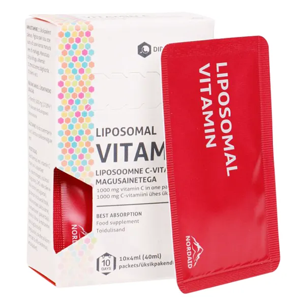 Produktas LIPOSOMAL  vitaminas c paketėliai, 10 vnt. Paveikslėlis