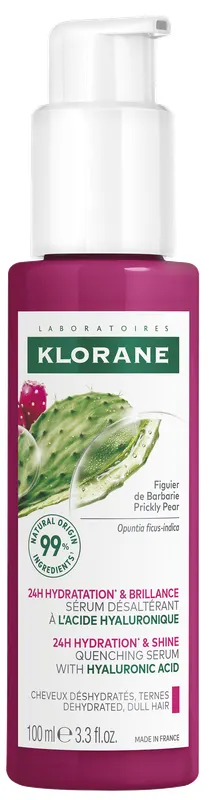 Produktas KLORANE Prickly Pear & Hyaluronic Acid plaukų serumas, 100 ml Paveikslėlis
