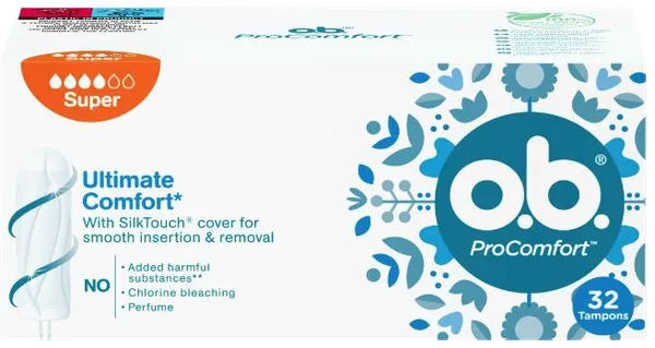 Produktas O.B. Procomfort Super tamponai, 32 vnt. Paveikslėlis