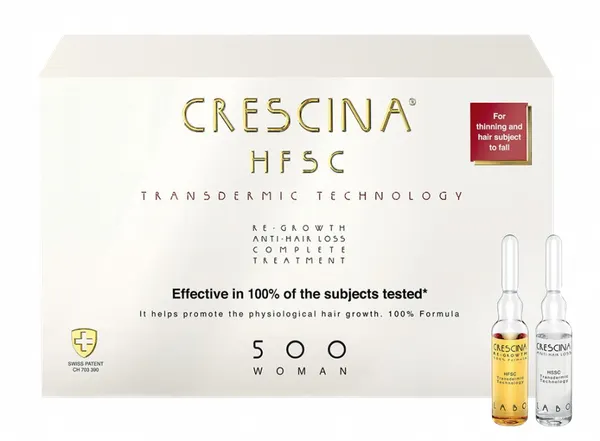 Produktas CRESCINA Transdermic 500 Woman 10+10 ampulės, Paveikslėlis