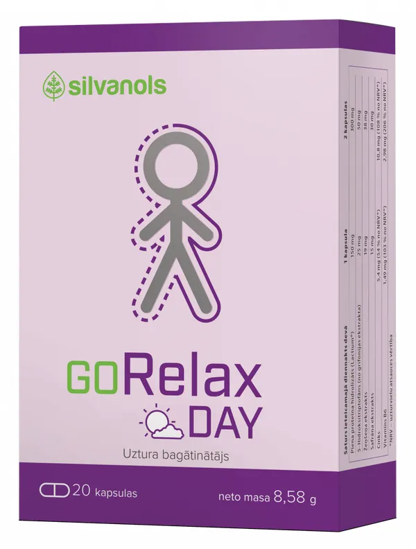 GORELAX  DAY kapsulės, 20 vnt.