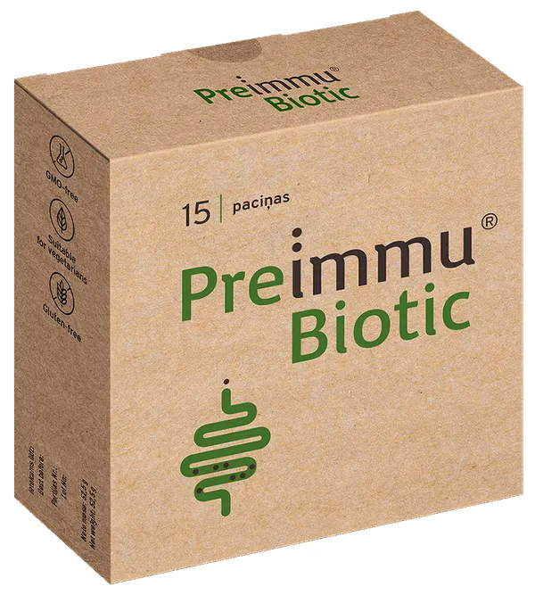 Produktas PREIMMU Biotic paketėliai, 15 vnt. Paveikslėlis