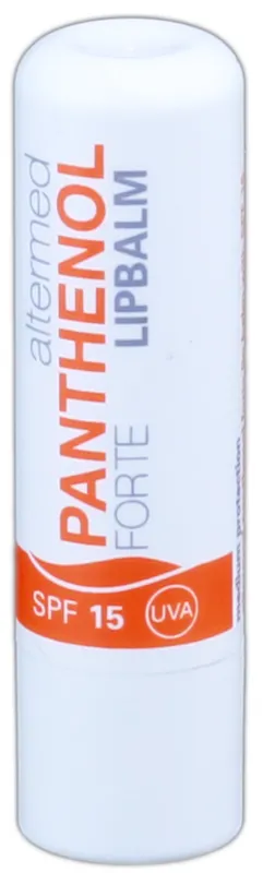 Produktas ALTERMED Panthenol Forte SPF 15 lūpų balzamas, 1 vnt. Paveikslėlis