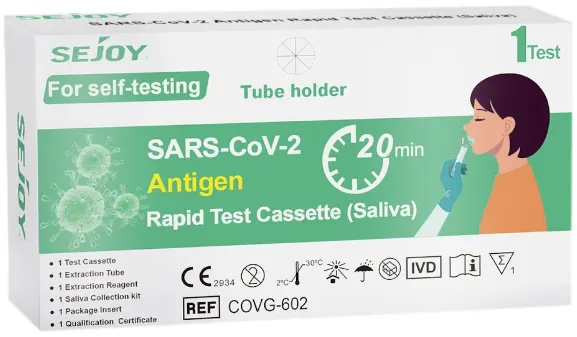 Produktas SEJOY  SARS-CoV-2 Antigen (iš seilių) testas, 1 vnt. Paveikslėlis