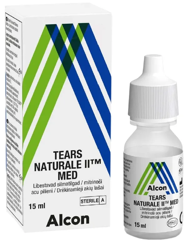 Produktas TEARS NATURALE II MED akių lašai, 15 ml Paveikslėlis