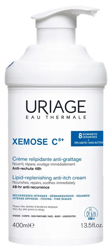 Produktas URIAGE Xemose C8+ Anti-Irritation Lipid-Replenishing Cream, 400ml kremas, 400 ml Paveikslėlis