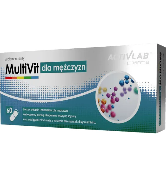 Produktas ACTIVLAB MultiVit For Men kapsulės, 60 vnt. Paveikslėlis