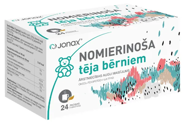 JONAX raminamoji, vaikams skirta arbata, 24 vnt.