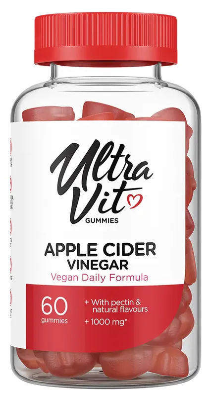Produktas ULTRAVIT   obuolių sidro acto guminukai, 60 vnt. Paveikslėlis