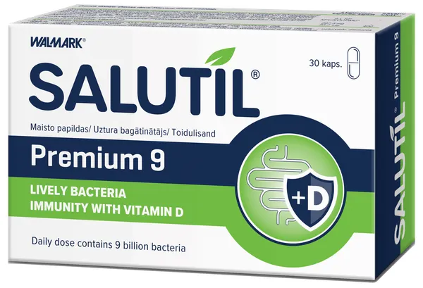 Produktas SALUTIL Premium 9 kapsulės, 30 vnt. Paveikslėlis