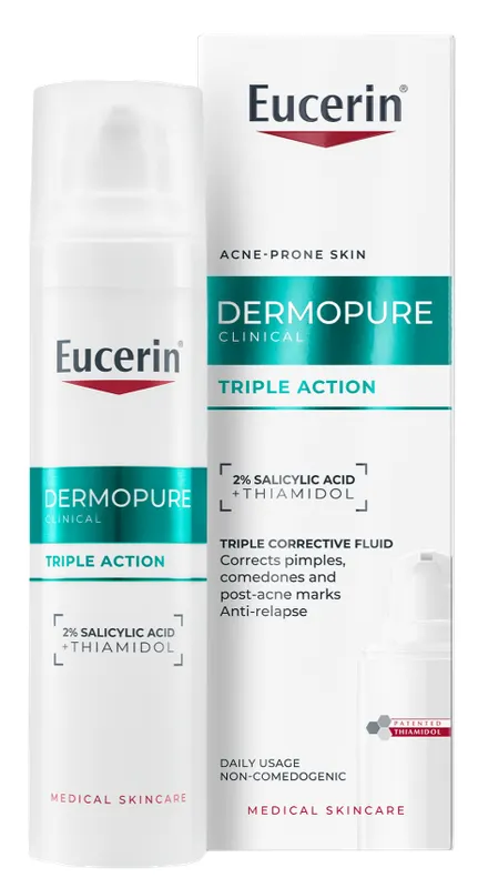 Produktas EUCERIN DermoPure Clinical Triple Correcting, trigubo poveikio koreguojamasis  fluidas, 40 ml Paveikslėlis