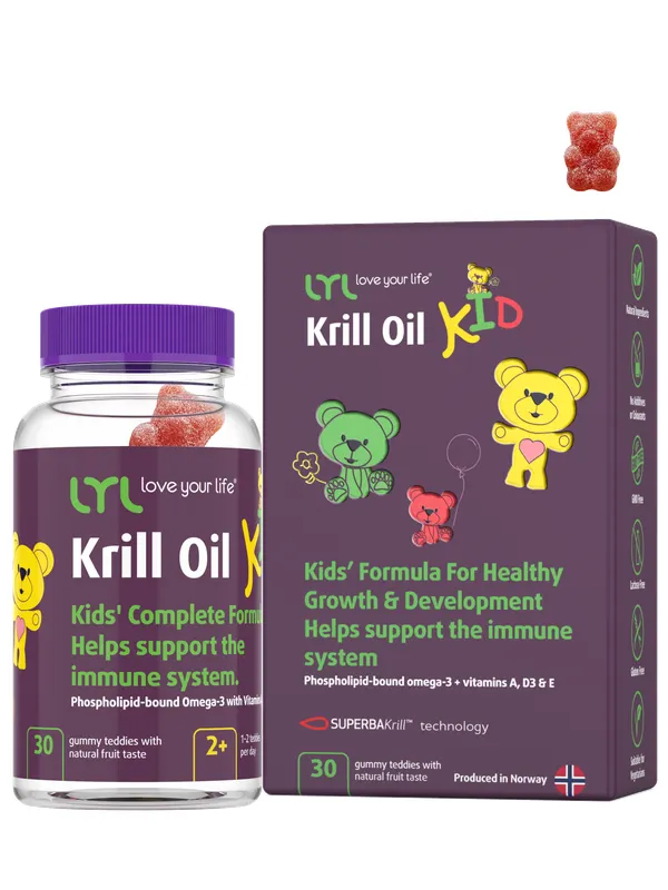 Produktas LYL Krill Oil KID guminukai-meškiukai, 30 vnt. Paveikslėlis