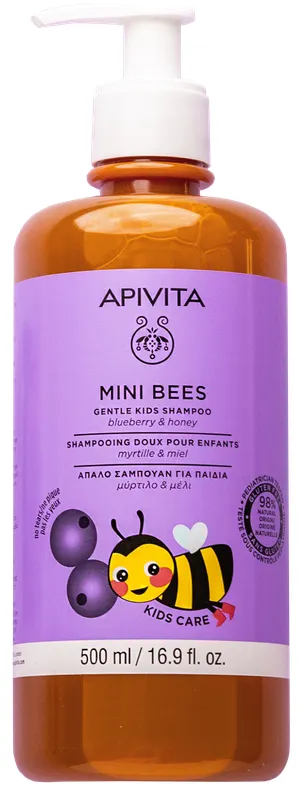 Produktas APIVITA Mini Bees su medumi, ramunėlių ekstraktu, vaikams šampūnas, 500 ml Paveikslėlis