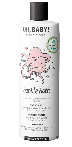 Produktas OH, BABY! Organic Care Bubble vonios putos, 400 ml Paveikslėlis