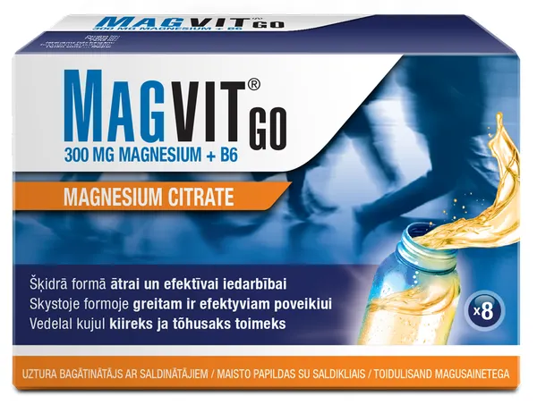 Produktas MAGVIT Go 300 mg (30 ml) buteliukai, 8 vnt. Paveikslėlis