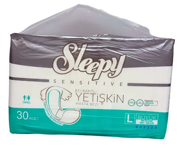 Produktas SLEEPY Sensitive Adult Jumbo L sauskelnės, 30 vnt. Paveikslėlis