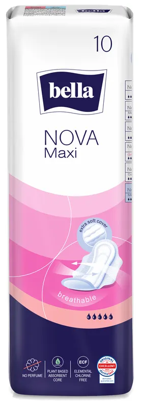 Produktas BELLA Nova Maxi Soft higieniniai paketai, 10 vnt. Paveikslėlis
