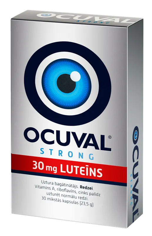 Produktas OCUVAL Strong minkštos gelio kapsulės, 30 vnt. Paveikslėlis