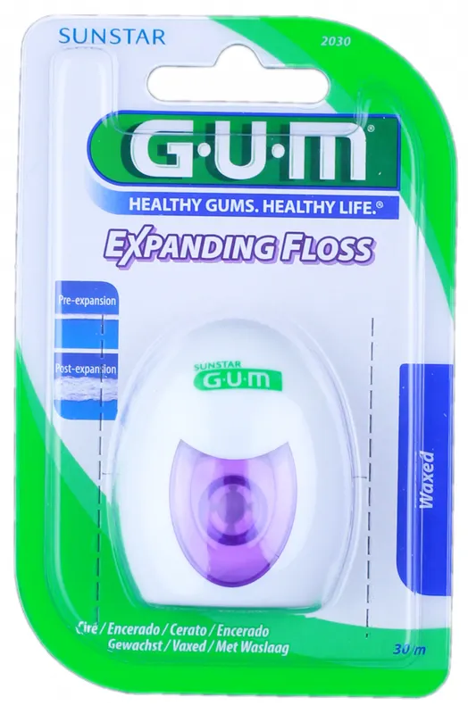 Produktas GUM Expanding 30 m dantų siūlas, 1 vnt. Paveikslėlis