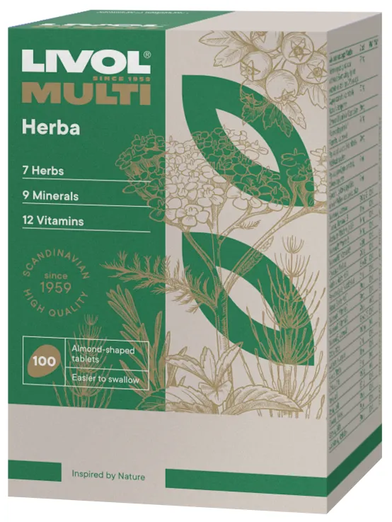Produktas LIVOL  Multi Herba tabletės, 100 vnt. Paveikslėlis